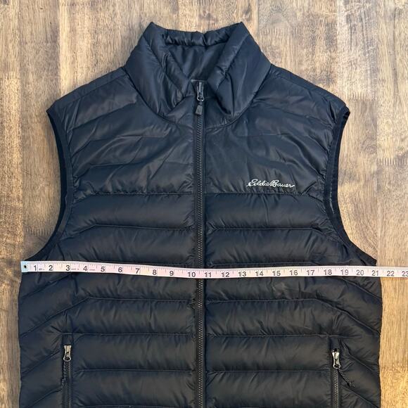 Eddie Bauer Men's Cirruslite 650 Fill Goose Down Puffer Vest Black Size Medium - Picture 7 of 12